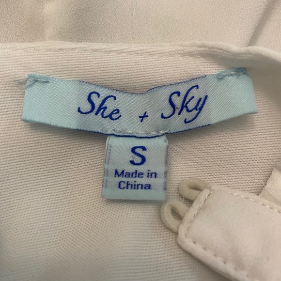 She + Sky white slip dress 6‎ for $36 - Picture 12 of 12